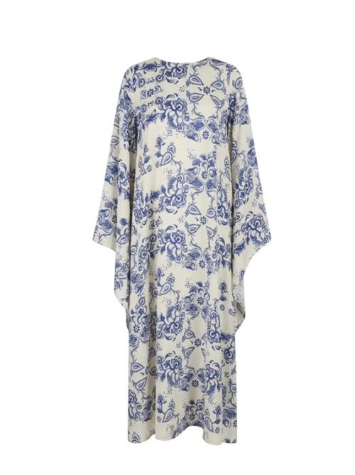 abito lungo con maniche a kimono e stampa a sciarpa Liu Jo | CA6380TS555.P9652